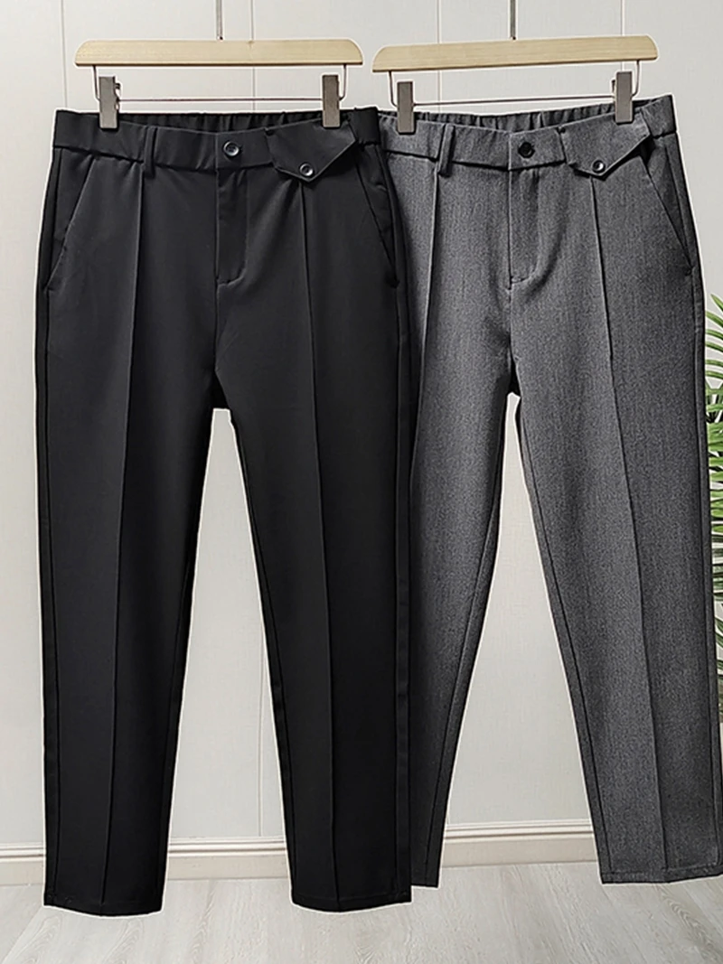 Anti-Wrinkle Iron-Free Busin Casual Nine-Piece Men's Spring Summer Commuter Pants Straight Leg Faion Urban Sle
Anti-Wrinkle Iron-Free Busin Casual Nine-Piece Men's Spring Summer Commuter Pants Straight Leg Faion Urban Sle