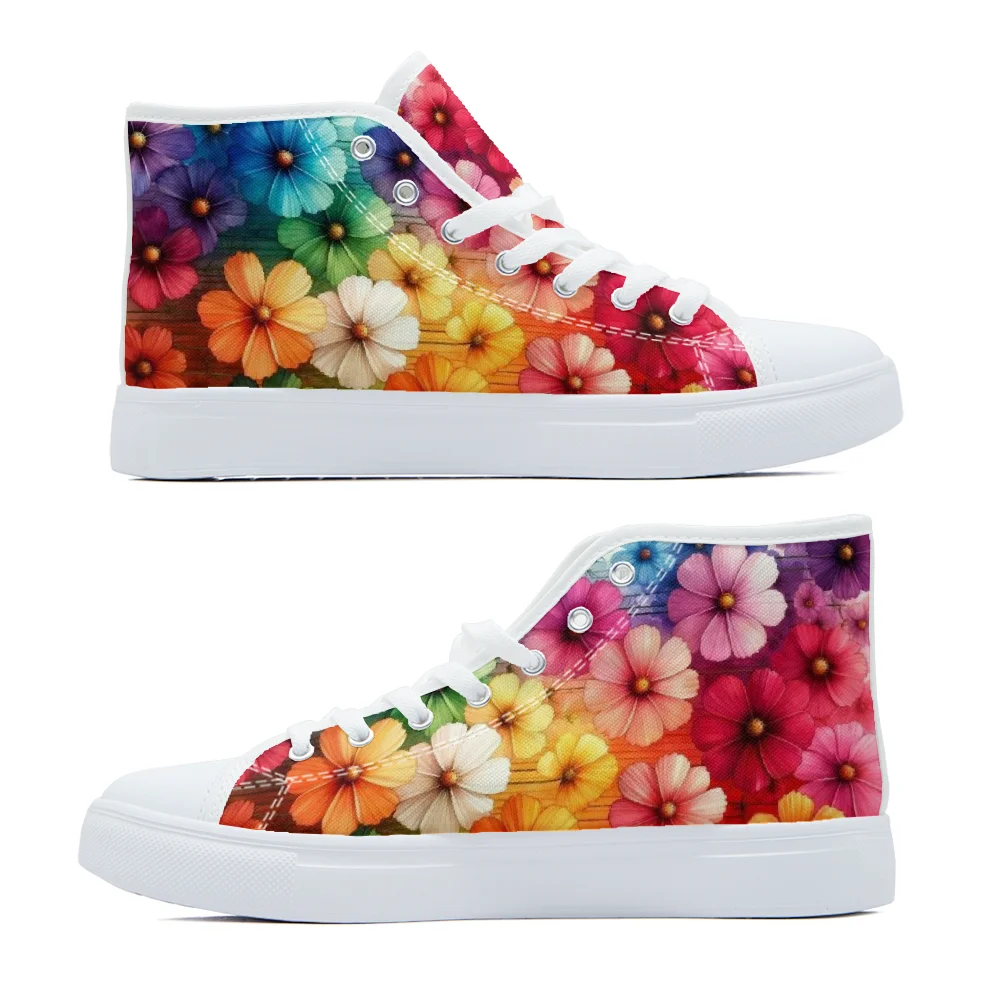 Classic high top canvas shoes with Purple spots print design high quality casual sports shoes fashionable and youthful shoes
Classic high top canvas shoes with Purple spots print design high quality casual sports shoes fashionable and youthful shoes