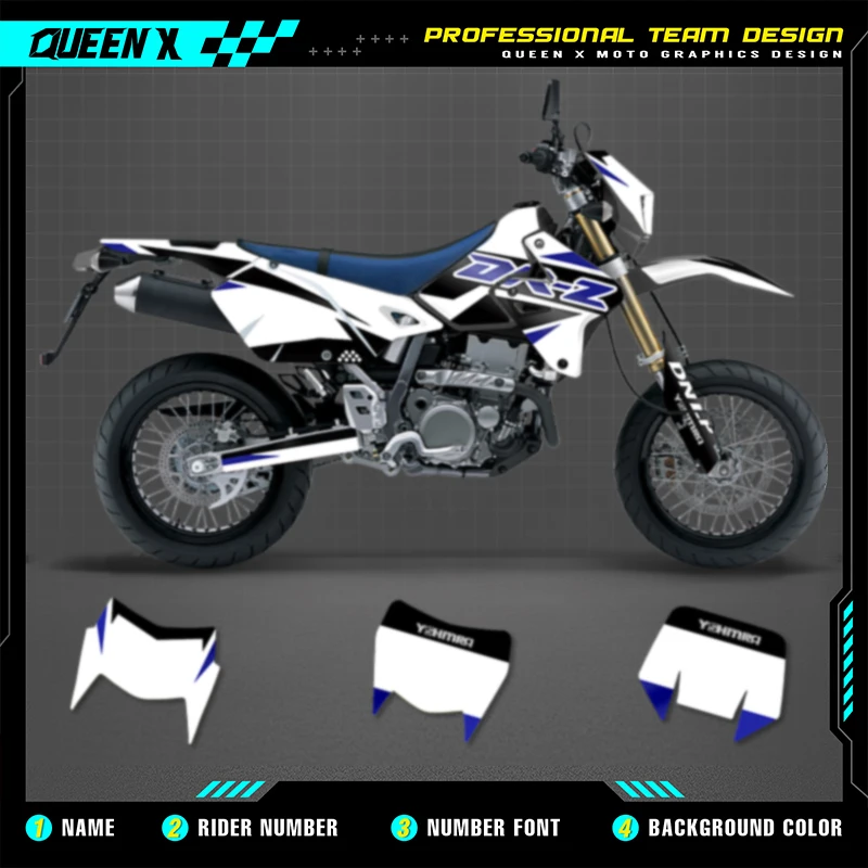 QUEEN X MOTO For SUZUKI DRZ400 DRZ 400 S SM E 1999-2001 2005-2022 Custom Team Motorcycle Graphics Decal Stickers Kit
QUEEN X MOTO For SUZUKI DRZ400 DRZ 400 S SM E 1999-2001 2005-2022 Custom Team Motorcycle Graphics Decal Stickers Kit