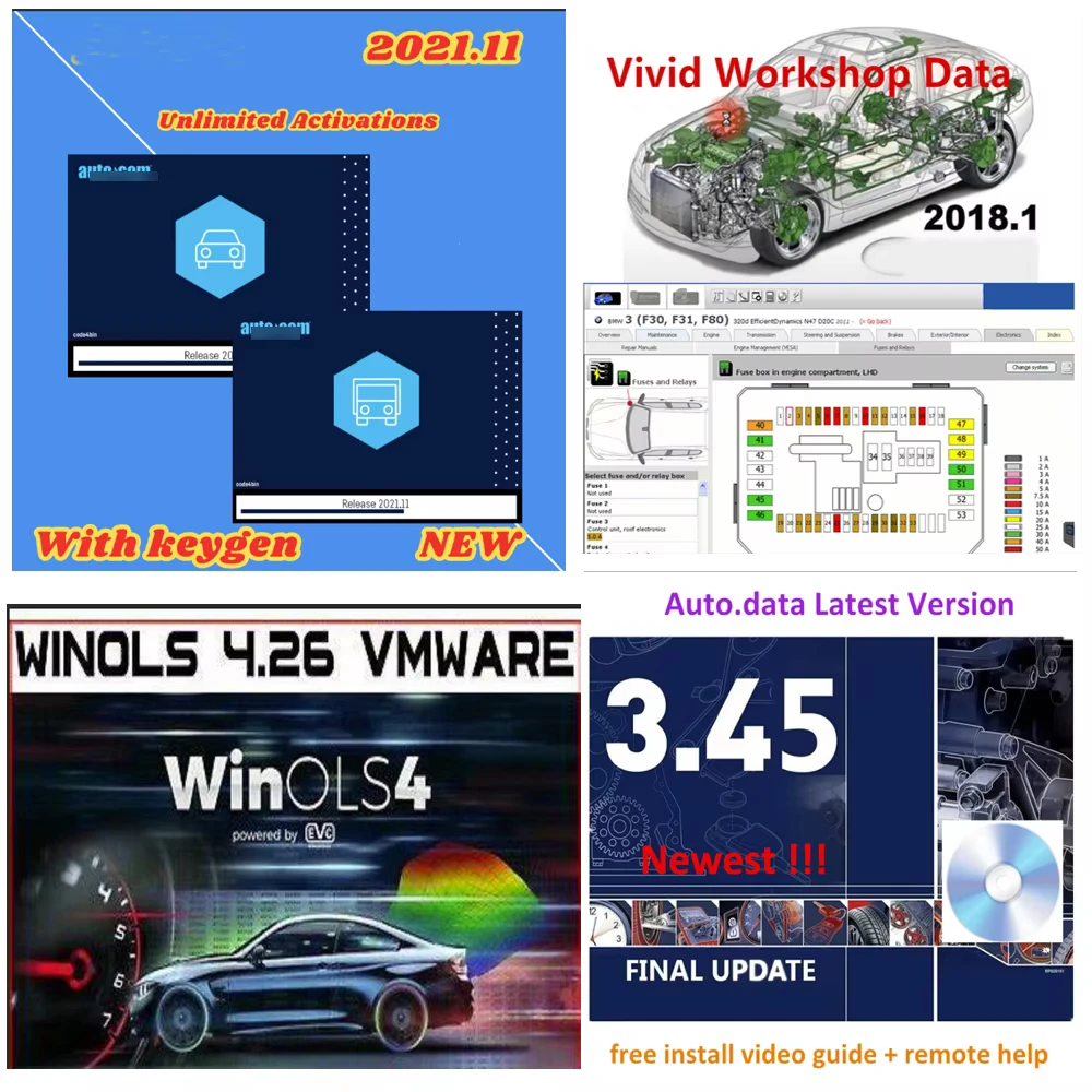 2024 Auto + 2021,11 + COM + Delphis 2021.10b con keygen + Winols 4,26 + Autodata 3,45 + Vivid 2018 datos de taller 2018 atris-te
2024 Auto + 2021,11 + COM + Delphis 2021.10b con keygen + Winols 4,26 + Autodata 3,45 + Vivid 2018 datos de taller 2018 atris-te
