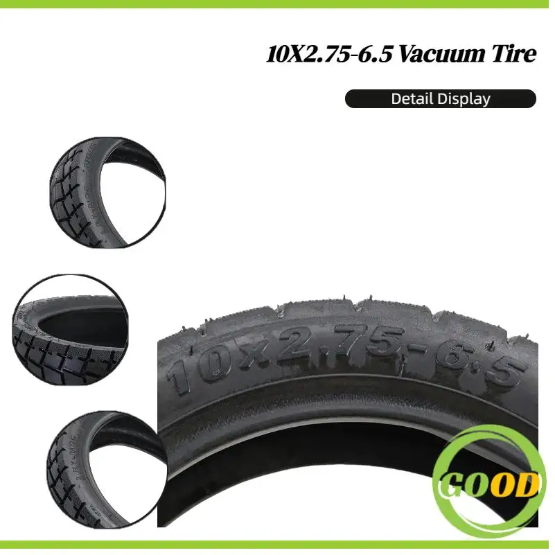 Tire accessories Thickened 10X2.75-6.5 vacuum tire For electric scooter tire 10 * 2.75-6 off-road vacuum tire
Tire accessories Thickened 10X2.75-6.5 vacuum tire For electric scooter tire 10 * 2.75-6 off-road vacuum tire