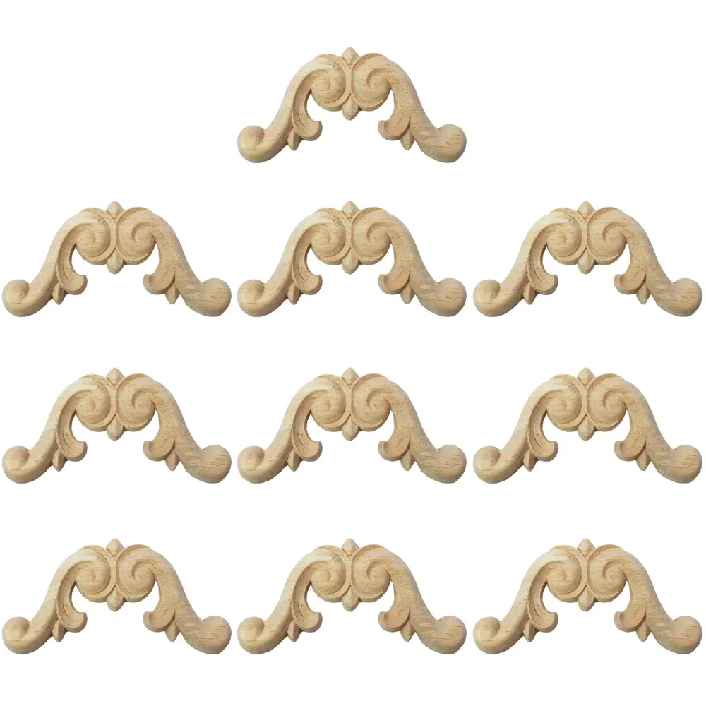 10PCS 6/8/14cm Unpainted European Exquisite Long Floral Leaves Wood Furniture Window Corner Wood Applique Onlay Wood Figurines
10PCS 6/8/14cm Unpainted European Exquisite Long Floral Leaves Wood Furniture Window Corner Wood Applique Onlay Wood Figurines
