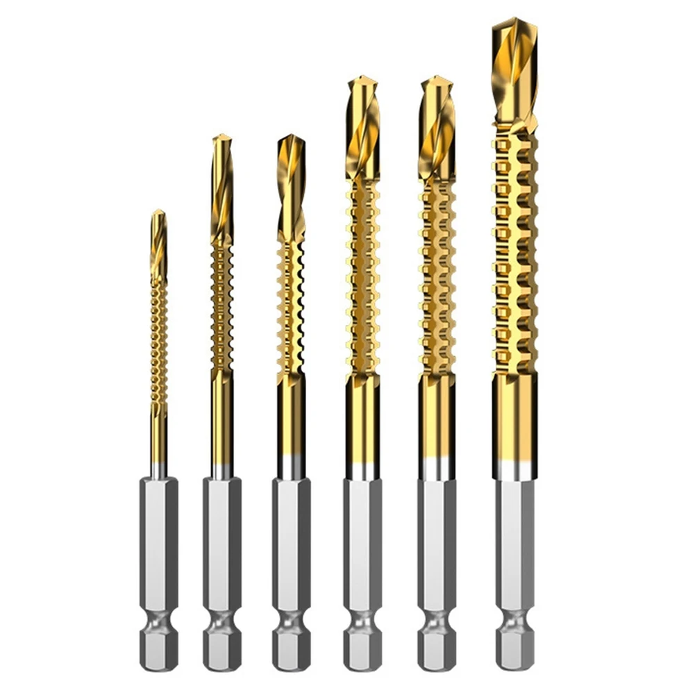 Home DIY Titanium Drill Bits Versatile Drill Bit Set Drill Bit Wood Drill Bits Quick Penetration Titanium Coated
Home DIY Titanium Drill Bits Versatile Drill Bit Set Drill Bit Wood Drill Bits Quick Penetration Titanium Coated