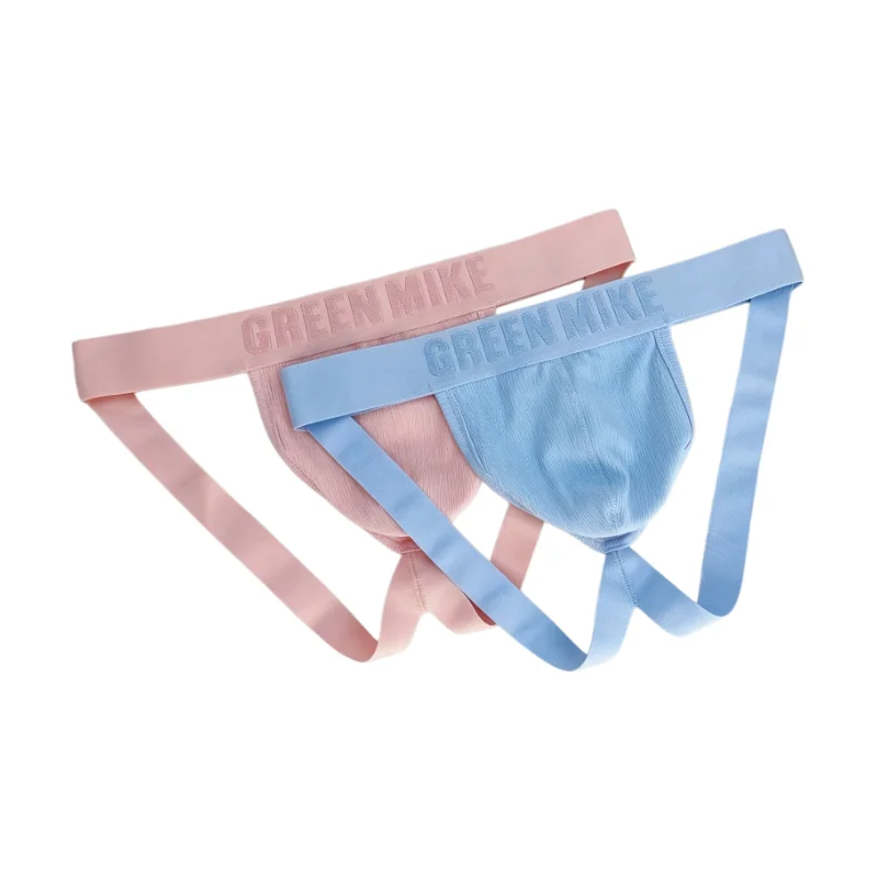 GREEN MIKE Men's T-Back Briefs Ribbed Cotton Underwear Sexy Low Waist Thong Panties for Men Comfort Breathable Lingerie
GREEN MIKE Men's T-Back Briefs Ribbed Cotton Underwear Sexy Low Waist Thong Panties for Men Comfort Breathable Lingerie