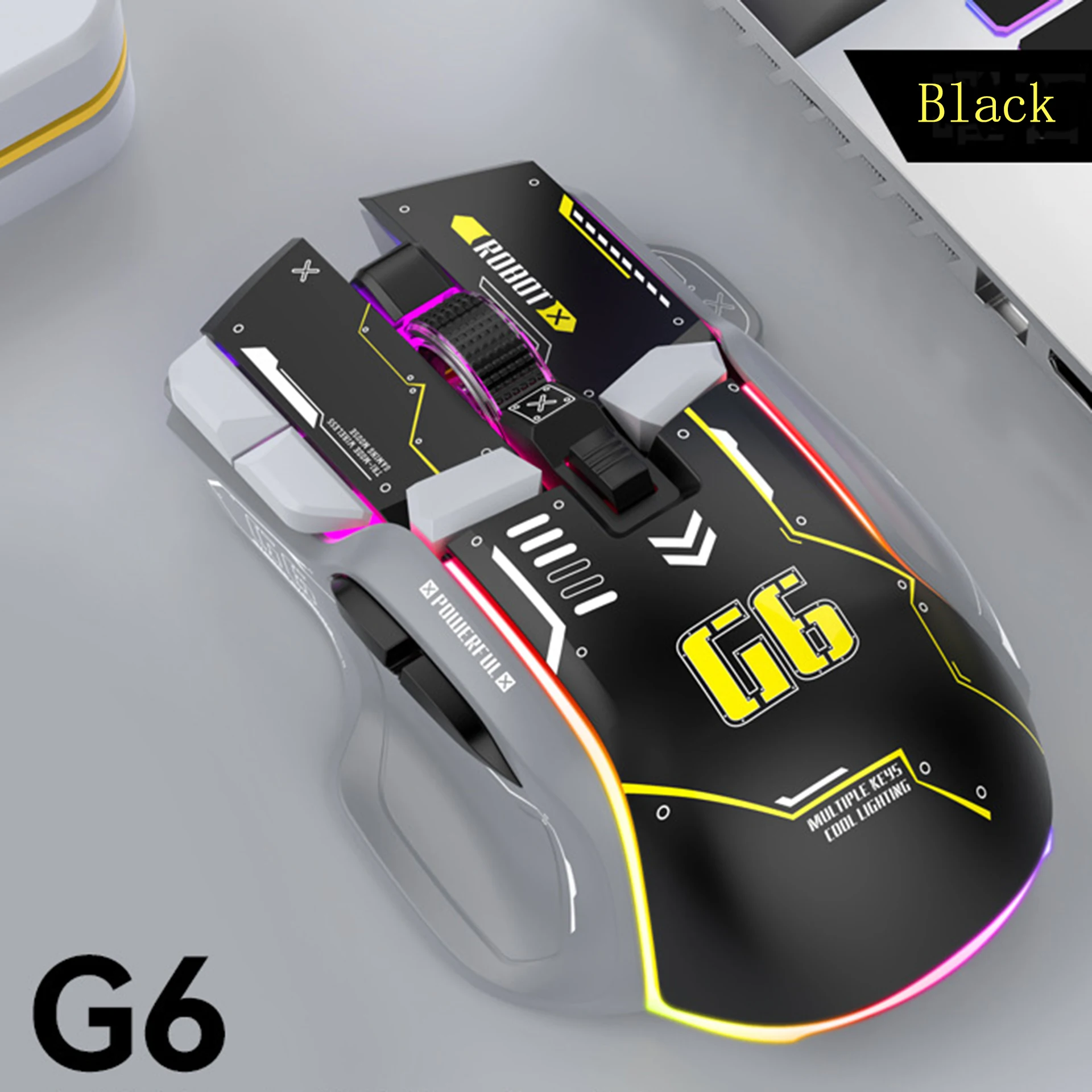Беспроводная игровая мышь G6, трехрежимное соединение с перезарядкой, 4000 точек на дюйм, бесшумная работа, поддержка возврата в один клик, настольный компьютер
Беспроводная игровая мышь G6, трехрежимное соединение с перезарядкой, 4000 точек на дюйм, бесшумная работа, поддержка возврата в один клик, настольный компьютер
