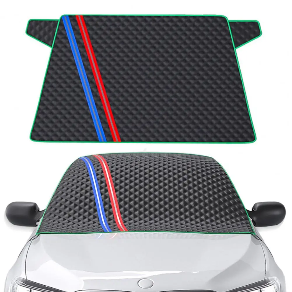 Car Windshield Snow Cover with Reflective Strip Universal Easy to Install Automotive Large Magnetic Windshield Frost Cover
Car Windshield Snow Cover with Reflective Strip Universal Easy to Install Automotive Large Magnetic Windshield Frost Cover