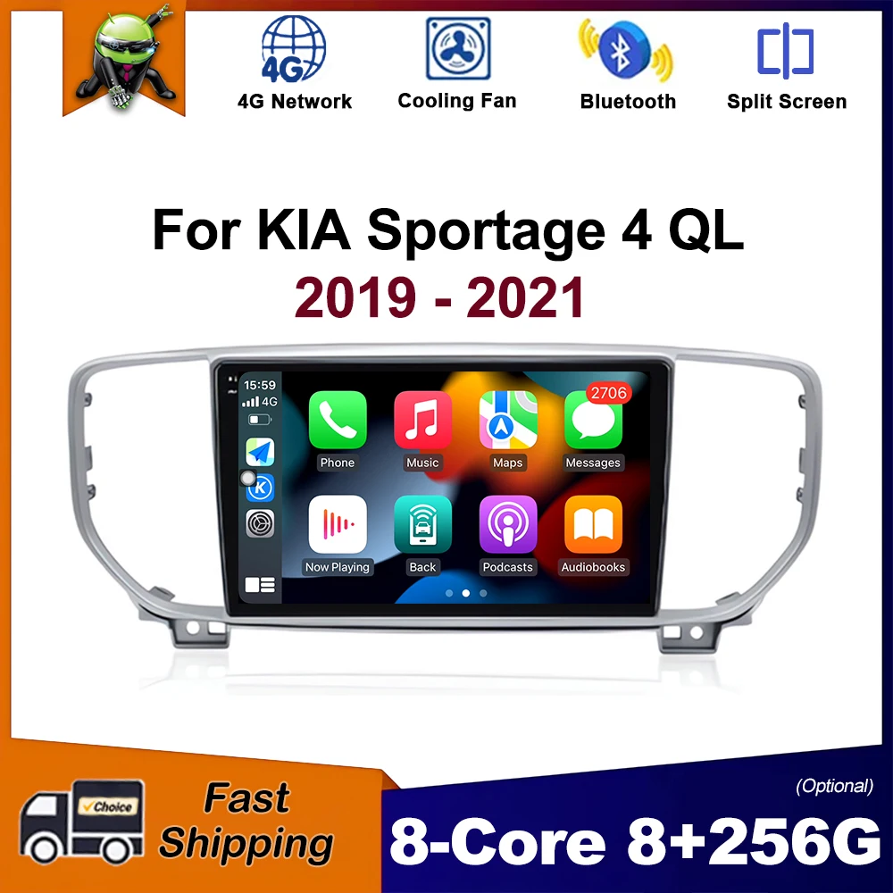 9 inch Android OS for KIA Sportage 4 QL 2019 - 2021 Car Radio Multimedia Stereo Player GPS Navigatio Wireless Carplay BT WiFi 4G
9 inch Android OS for KIA Sportage 4 QL 2019 - 2021 Car Radio Multimedia Stereo Player GPS Navigatio Wireless Carplay BT WiFi 4G