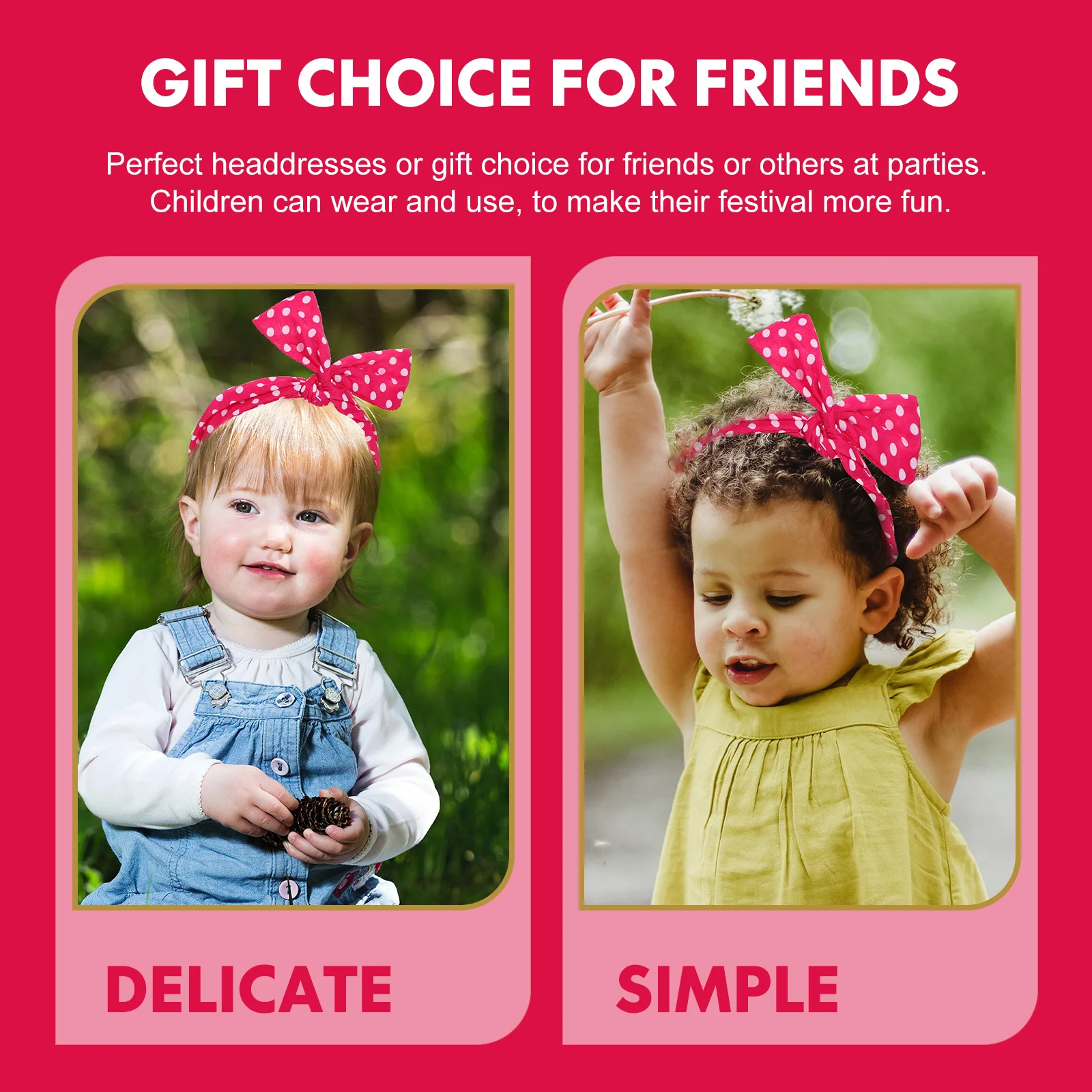 4pcs Dot Headbands Cute Bow Wireless Hairbands for Women Girls AntiSlip Party Costumes Accessories Smooth Safe Material
4pcs Dot Headbands Cute Bow Wireless Hairbands for Women Girls AntiSlip Party Costumes Accessories Smooth Safe Material