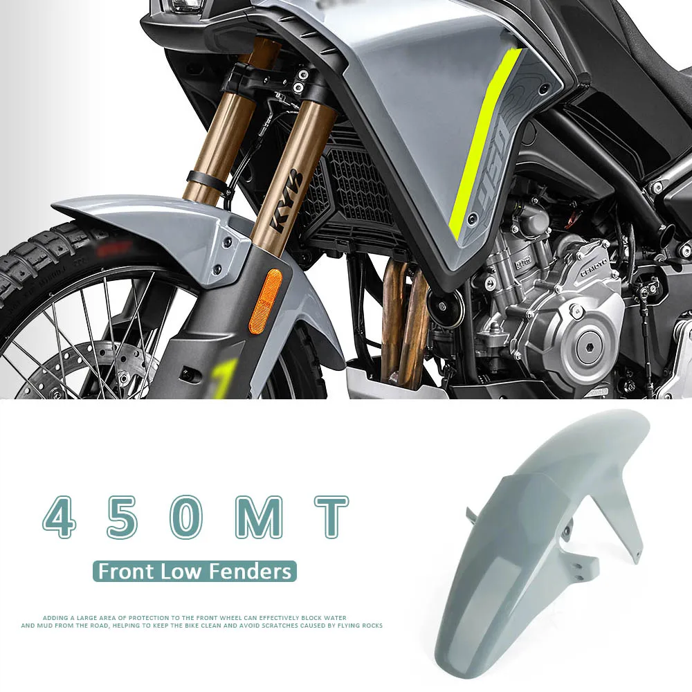 For CFMOTO 450MT 450 MT 450-MT NEW Motorcycle Front Mudguard Guard Low Wheel Cover Fender Mud Guard Accessories
For CFMOTO 450MT 450 MT 450-MT NEW Motorcycle Front Mudguard Guard Low Wheel Cover Fender Mud Guard Accessories