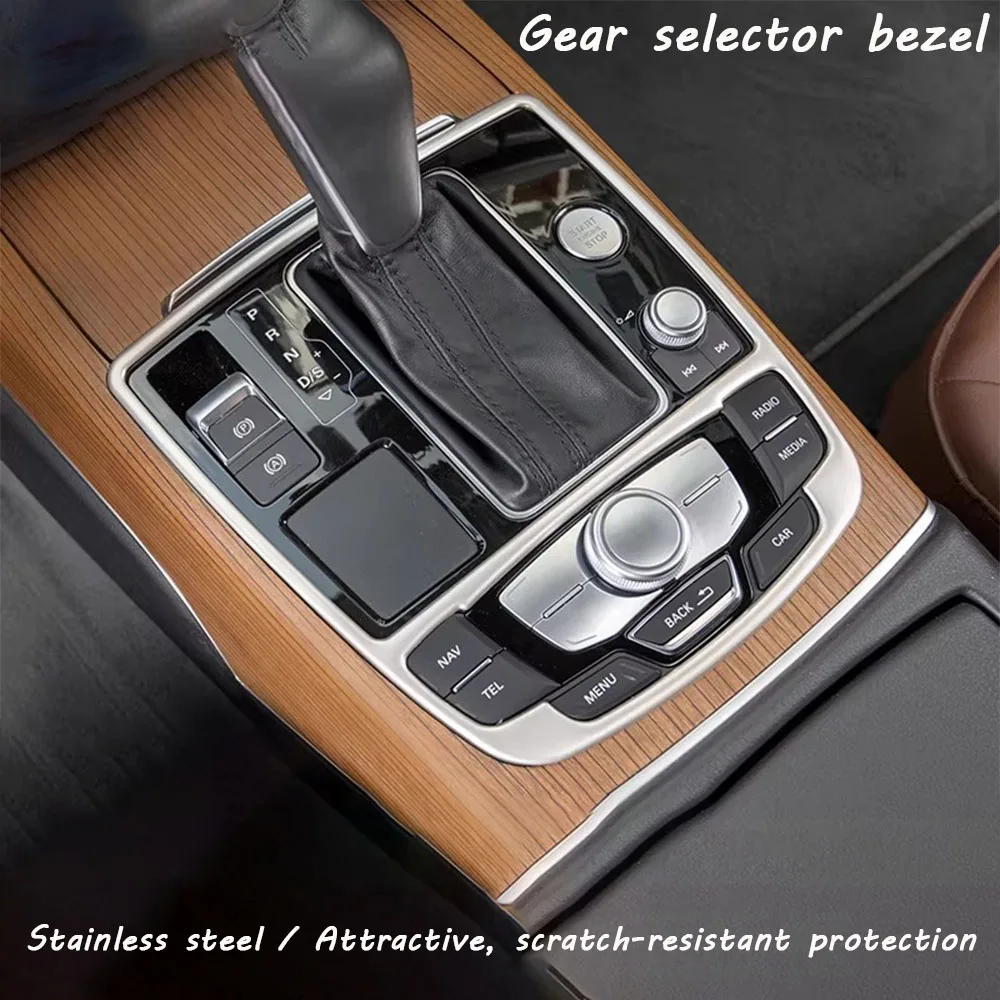 Car Interior Gear Panel Stainless Steel Centre Console Gear Lever Trim Strip For Audi A6L C7 (2012–2018)/A7 4G8(2012–2018)
Car Interior Gear Panel Stainless Steel Centre Console Gear Lever Trim Strip For Audi A6L C7 (2012–2018)/A7 4G8(2012–2018)