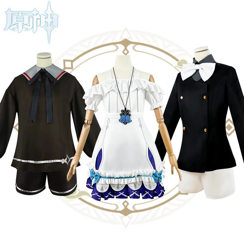 Genshin Impact cos Cravey Arechino Servant Young Girl cos Dress Youth Uniform Women's Wear
Genshin Impact cos Cravey Arechino Servant Young Girl cos Dress Youth Uniform Women's Wear