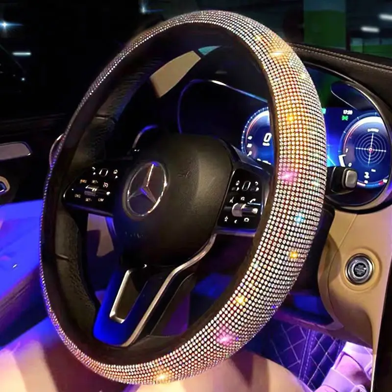 All Season Bling Steering Wheel Cover Protector Anti-slip Universal Size Fit 15inch /38cm Diameter
All Season Bling Steering Wheel Cover Protector Anti-slip Universal Size Fit 15inch /38cm Diameter