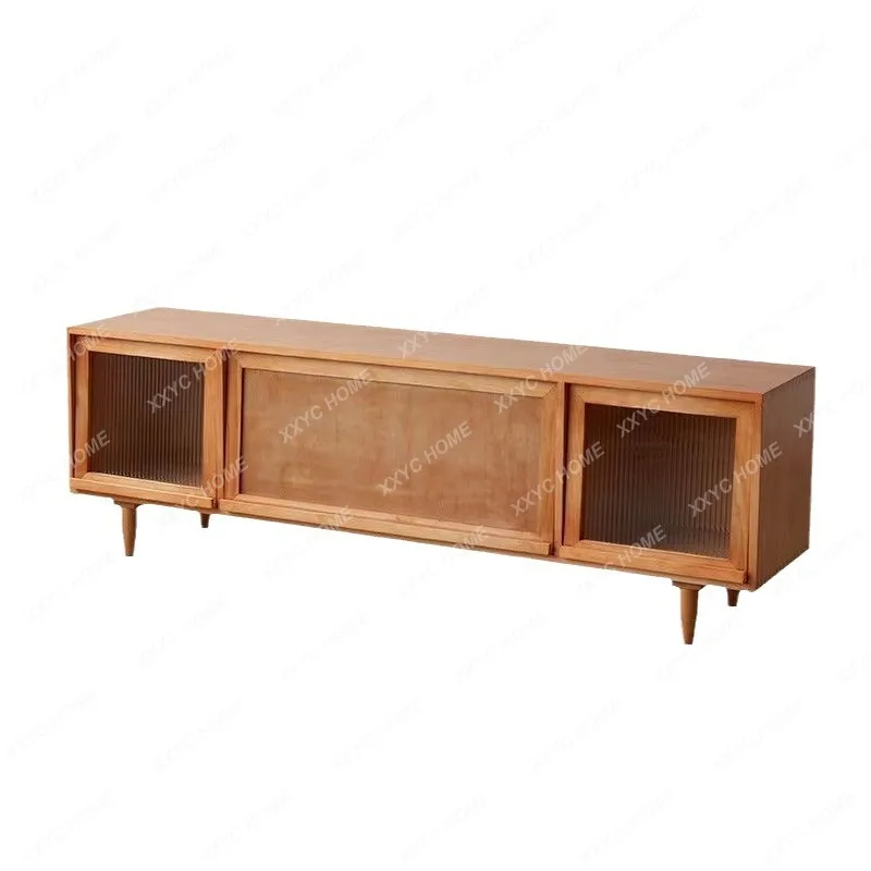 Solid Wood TV Cabinet High Rattan Storage Living Room Home Small Apartment Glass Door Floor Cabinet
Solid Wood TV Cabinet High Rattan Storage Living Room Home Small Apartment Glass Door Floor Cabinet