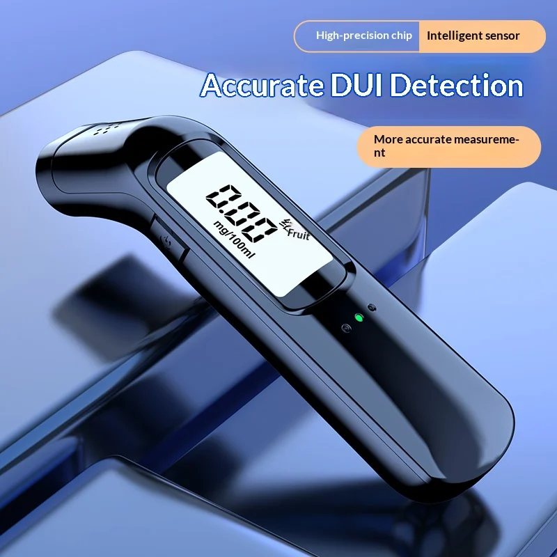 High-precision alcohol tester, portable breathalyzer with voice announcement, lithium-ion battery, display screen. Safe alcohol
High-precision alcohol tester, portable breathalyzer with voice announcement, lithium-ion battery, display screen. Safe alcohol