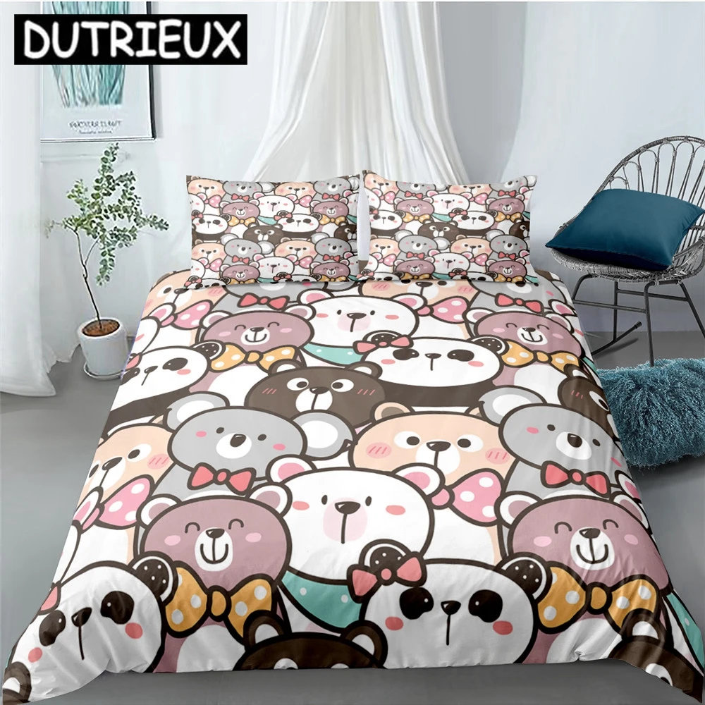 Cartoon Cute Panda Polyester Bedding Sets Child Kids Covers Boys Bed Linen Set For Teens King Size Bedding Set
Cartoon Cute Panda Polyester Bedding Sets Child Kids Covers Boys Bed Linen Set For Teens King Size Bedding Set