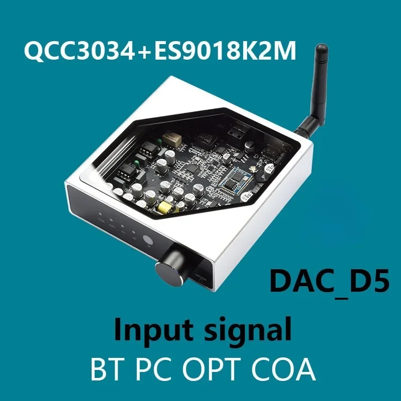 Аудиофильский цифровой аудиодекодер HIFI Bluetooth-приемник ES9018K2M ЦАП QCC3040 Bluetooth 5,2 цифровой оптический коаксиальный вход
Аудиофильский цифровой аудиодекодер HIFI Bluetooth-приемник ES9018K2M ЦАП QCC3040 Bluetooth 5,2 цифровой оптический коаксиальный вход