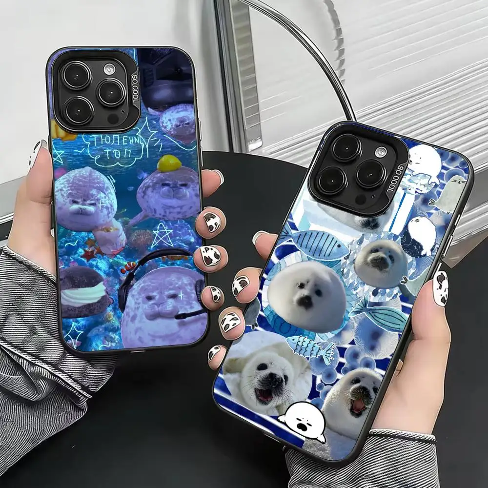 Cute Seal Seals Collage Phone Case For iPhone 17,16,15,14,13,12,11 Plus,Pro Max,XS,Colorful Silver Phone case Funda Cover
Cute Seal Seals Collage Phone Case For iPhone 17,16,15,14,13,12,11 Plus,Pro Max,XS,Colorful Silver Phone case Funda Cover