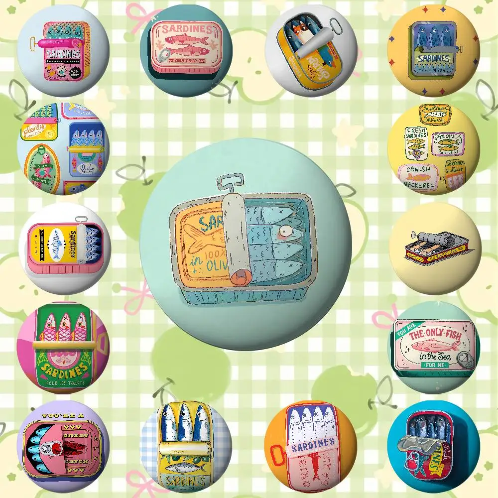 Canned Sardines Badges Round Brooch Cute Cartoon Idol Cosplay Badges DIY Backpack Clothing Accessories Jewelry Pins
Canned Sardines Badges Round Brooch Cute Cartoon Idol Cosplay Badges DIY Backpack Clothing Accessories Jewelry Pins
