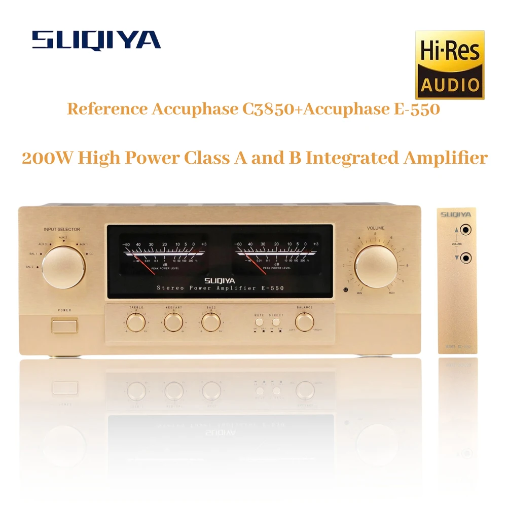 SUQIYA-Reference Accuphase C3850 Preamplifier + E550 High Power Class A and B Fully Balanced Bridged Combination Amplifier
SUQIYA-Reference Accuphase C3850 Preamplifier + E550 High Power Class A and B Fully Balanced Bridged Combination Amplifier
