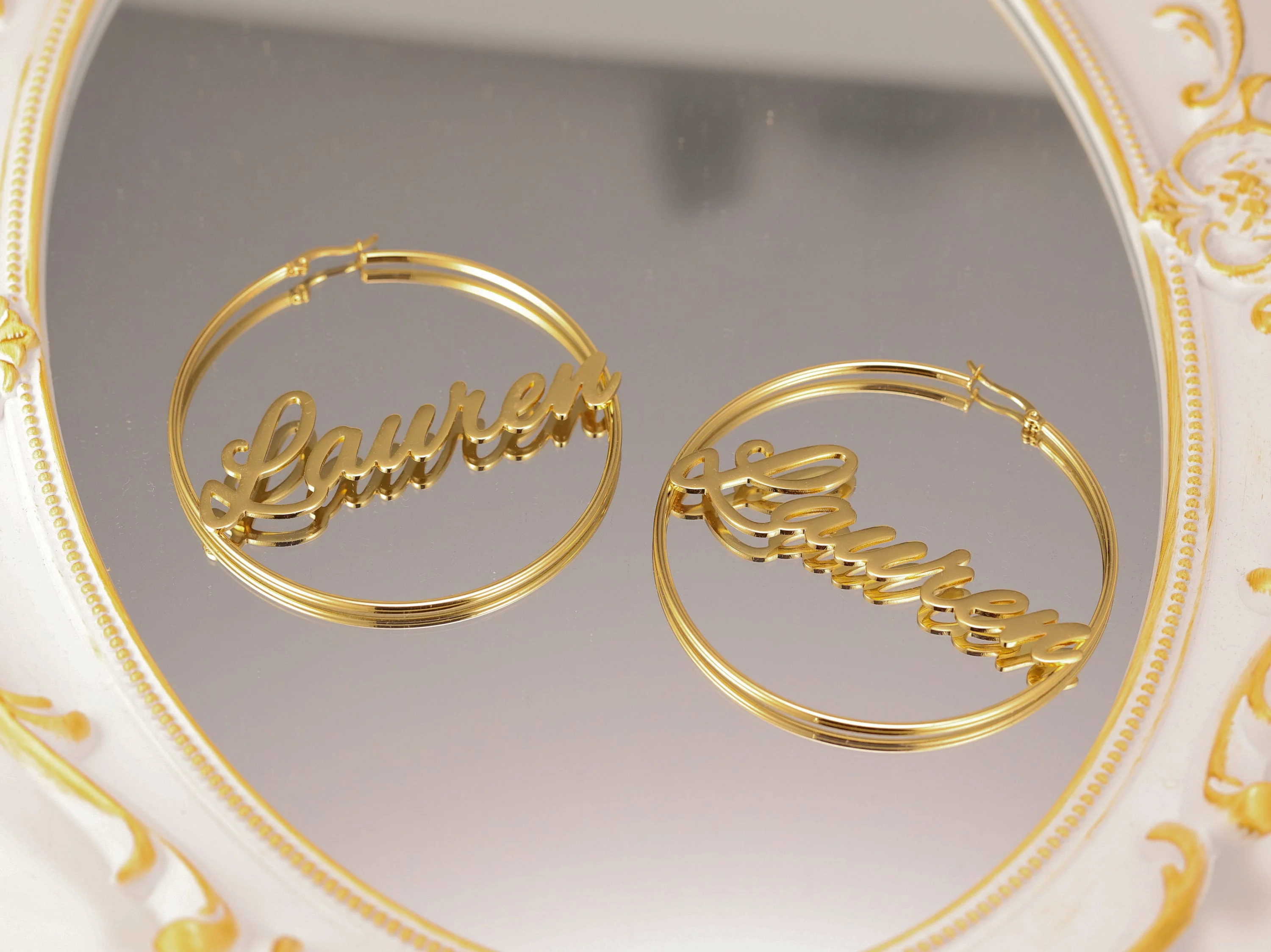 Custom Kid's Name Earrings Custom Baby Name Hoop Heart Earring Personalized Simple Large Name Earrings Christmas Gift
Custom Kid's Name Earrings Custom Baby Name Hoop Heart Earring Personalized Simple Large Name Earrings Christmas Gift