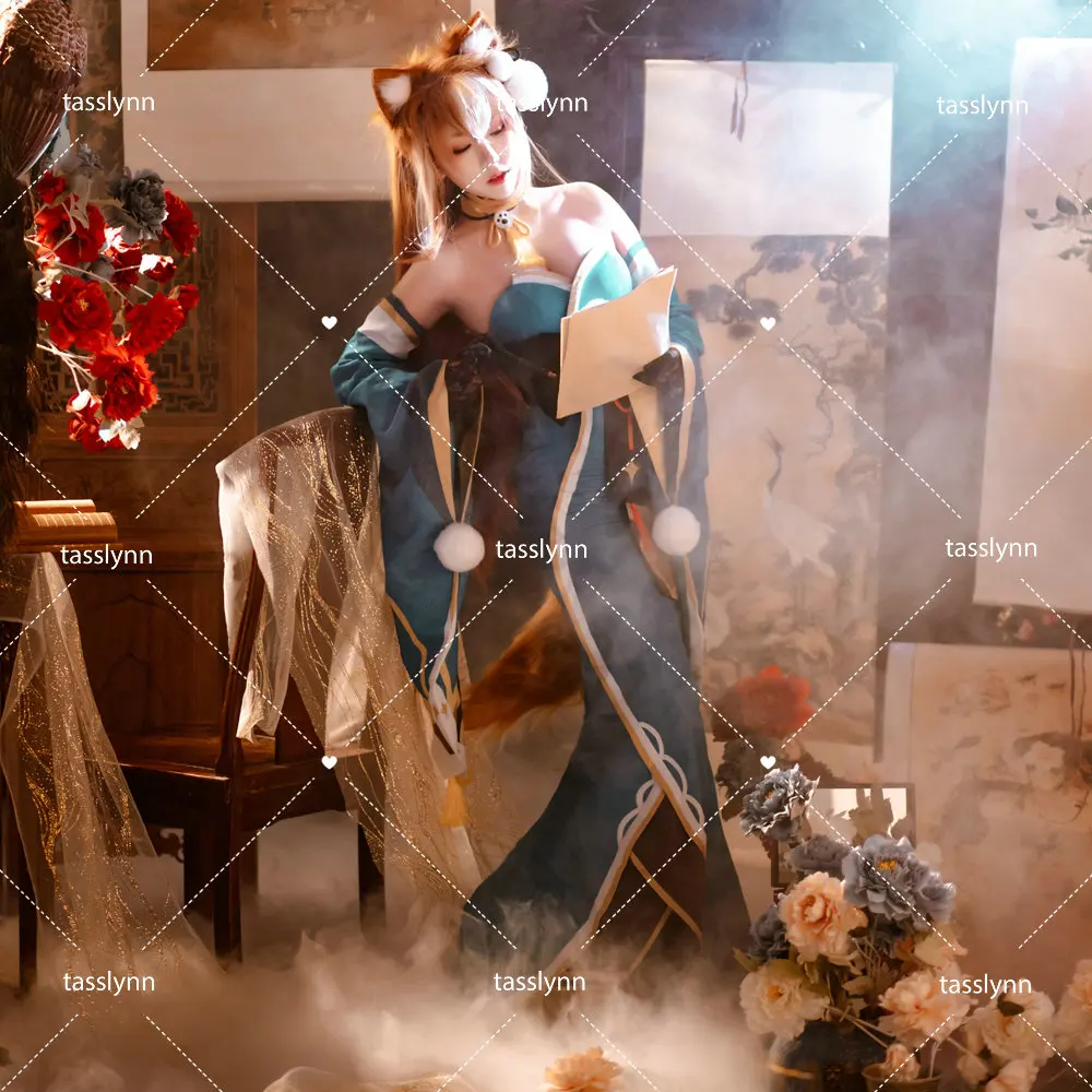 Genshin Impact Gorou Miss Hina Cosplay Costume Cute Fox Tail Gorou Women Dress Cosplay 
Genshin Impact Gorou Miss Hina Cosplay Costume Cute Fox Tail Gorou Women Dress Cosplay