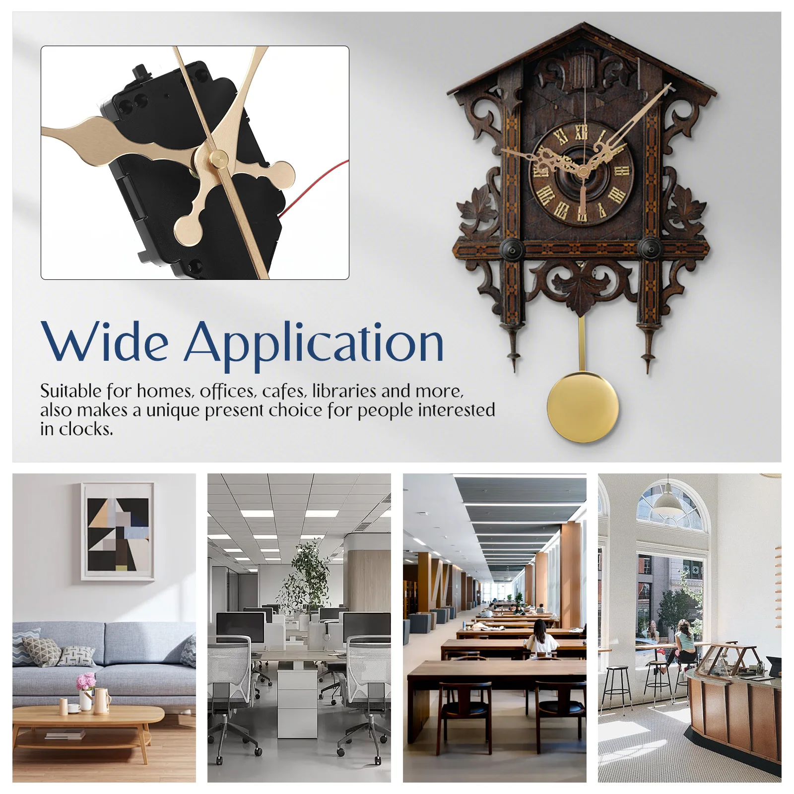 1 set Quartz Pendulum Clock Movement Set Metal Replacement Parts Kit Gold Wall Clock Decor Home Office Cafe Library
1 set Quartz Pendulum Clock Movement Set Metal Replacement Parts Kit Gold Wall Clock Decor Home Office Cafe Library