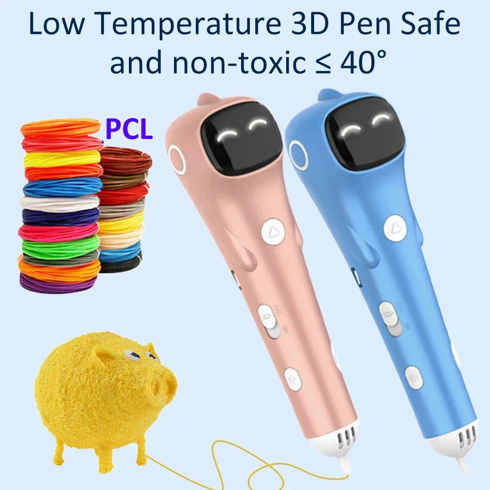 3D Printing Pen PCL 5m Filament Low Temperature Anti-Scald Printing Pens Usb Charging Diy Drawing Toys for Girls Boys Gift
3D Printing Pen PCL 5m Filament Low Temperature Anti-Scald Printing Pens Usb Charging Diy Drawing Toys for Girls Boys Gift