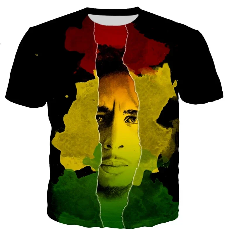 Rapper Bob Marley 3D Printed T-shirt Men's and Women's Summer Fashion Casual O-neck Oversized T Shirt Harajuku Streetwear Tops
Rapper Bob Marley 3D Printed T-shirt Men's and Women's Summer Fashion Casual O-neck Oversized T Shirt Harajuku Streetwear Tops