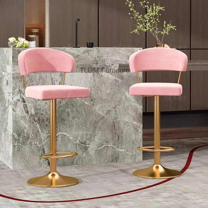 Современный барный стул из вельвета с регулировкой высоты - поворотный стул для барной стойки со спинкой, металлическое основание для кухонного острова или бара
Современный барный стул из вельвета с регулировкой высоты - поворотный стул для барной стойки со спинкой, металлическое основание для кухонного острова или бара