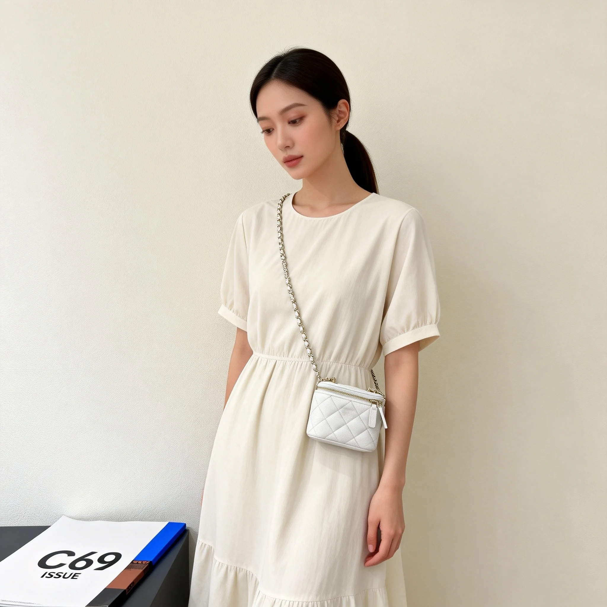 Women's handbag, square-shaped crossbody bag with a chain strap, stylish women's clutch, minimalist urban style
Women's handbag, square-shaped crossbody bag with a chain strap, stylish women's clutch, minimalist urban style