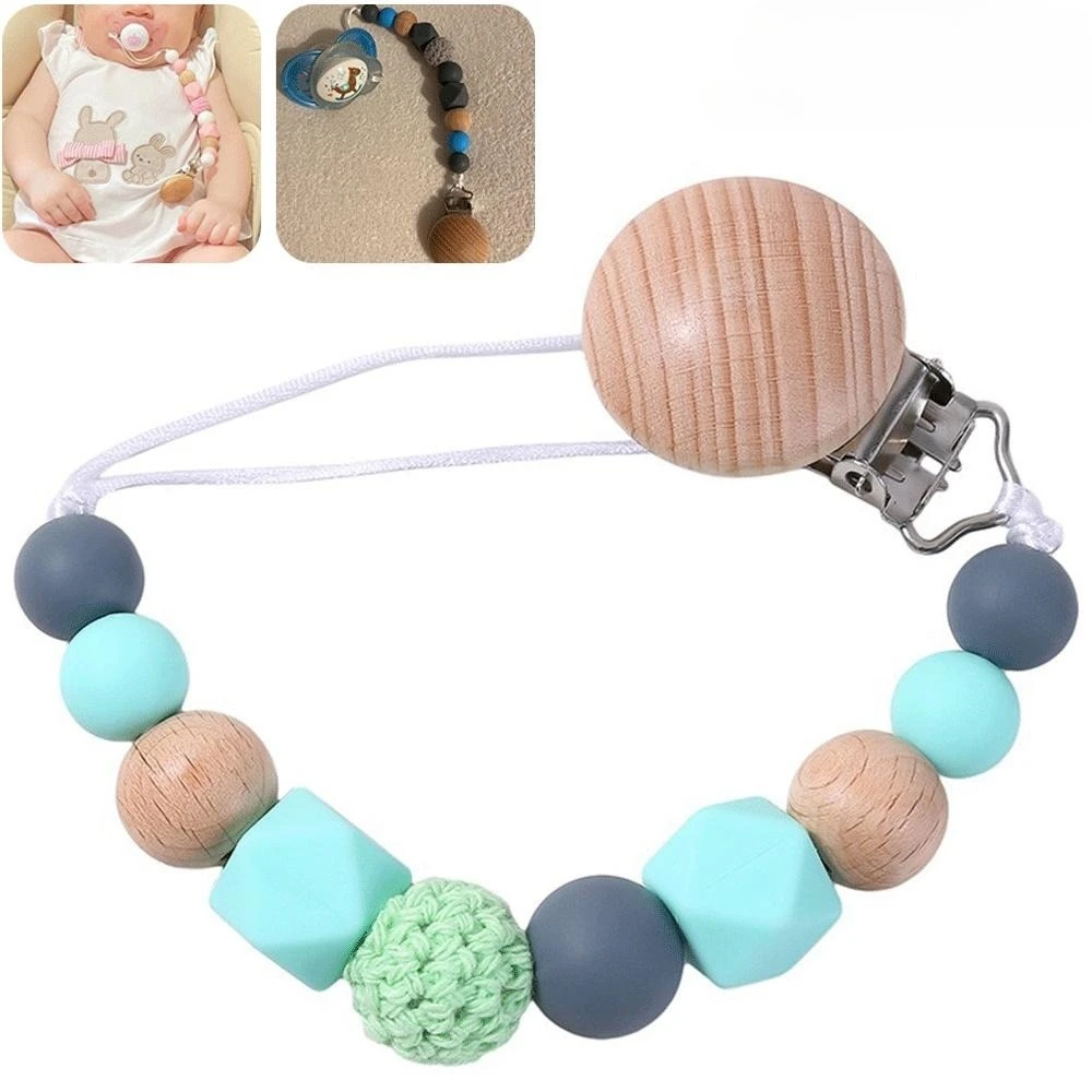 Держатель для детской соски с прорезывателем — мягкая силиконовая цепочка с защитой от падения и молярная игрушка для ухода за новорожденными
Держатель для детской соски с прорезывателем — мягкая силиконовая цепочка с защитой от падения и молярная игрушка для ухода за новорожденными