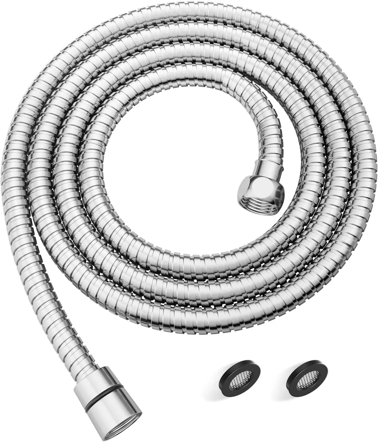 Extra Long Shower Hose 99 Inch, Flexible Stainless Steel Handheld Showerhead Extension with Brass Connector, Anti-Kink Chrome
Extra Long Shower Hose 99 Inch, Flexible Stainless Steel Handheld Showerhead Extension with Brass Connector, Anti-Kink Chrome
