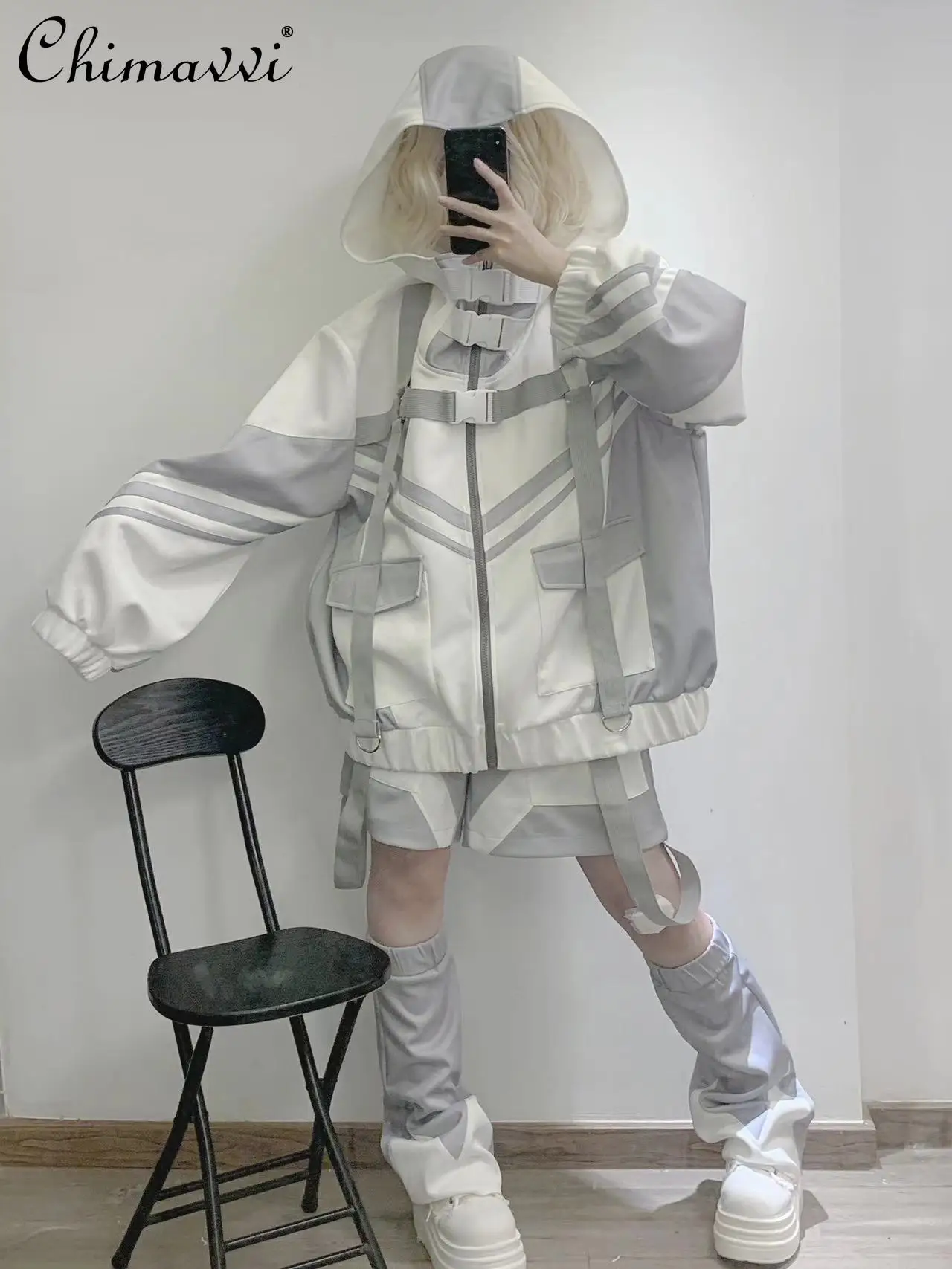 Original Japanese Mine Punk Functional Sportswear Jacket Autumn New Cool Girls Women Hoodie Coat Loose Jacket Shorts Leg Warmer
Original Japanese Mine Punk Functional Sportswear Jacket Autumn New Cool Girls Women Hoodie Coat Loose Jacket Shorts Leg Warmer