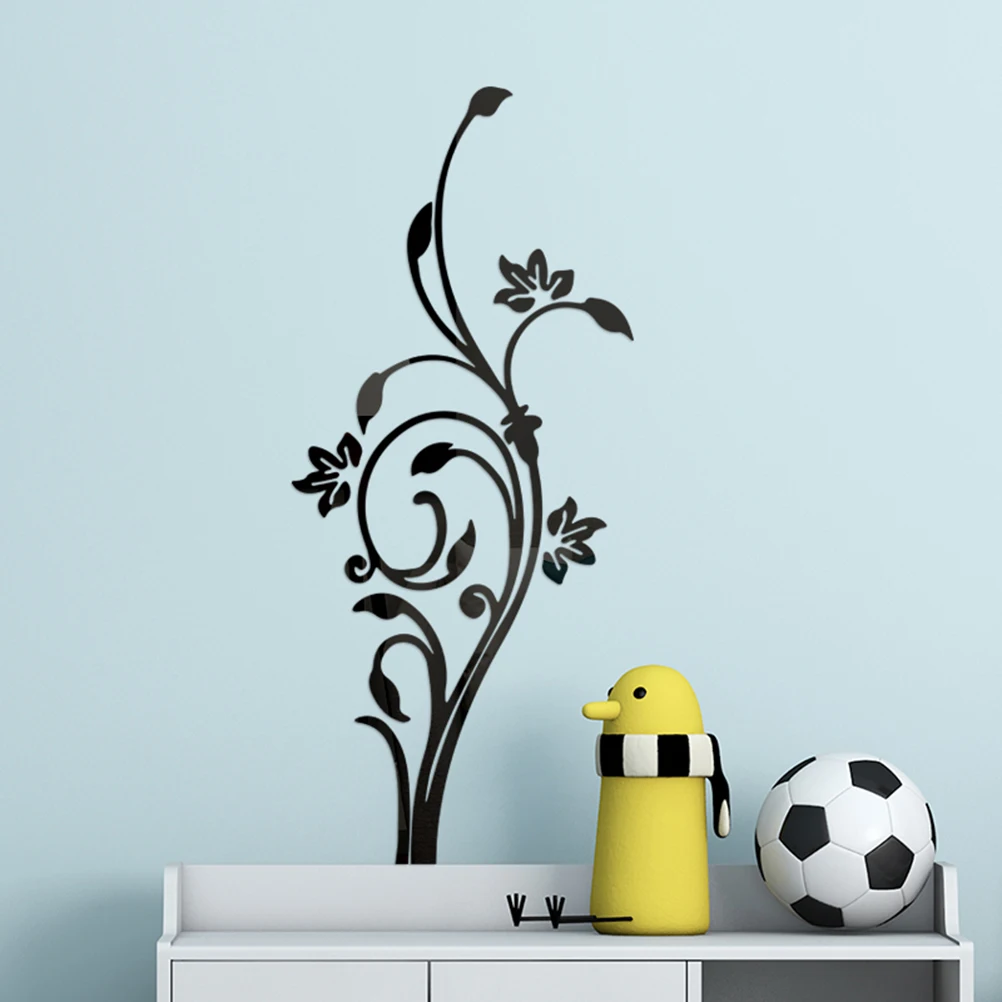 Acrylic Flower Mirror Sticker Creative DIY Wall Sticker Fashion Wall Decal Window Sticker for Home Living Room Bedroom (Black)
Acrylic Flower Mirror Sticker Creative DIY Wall Sticker Fashion Wall Decal Window Sticker for Home Living Room Bedroom (Black)