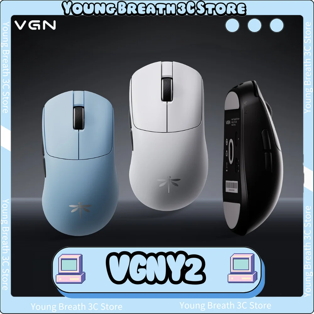 VGN Y2 Mouse Mouse Paw3950 Paw3395 Tri Mode Wireless 8000Hz Low Delay Lightweight Gaming Mice PC Accessories For FPS Gamer
VGN Y2 Mouse Mouse Paw3950 Paw3395 Tri Mode Wireless 8000Hz Low Delay Lightweight Gaming Mice PC Accessories For FPS Gamer