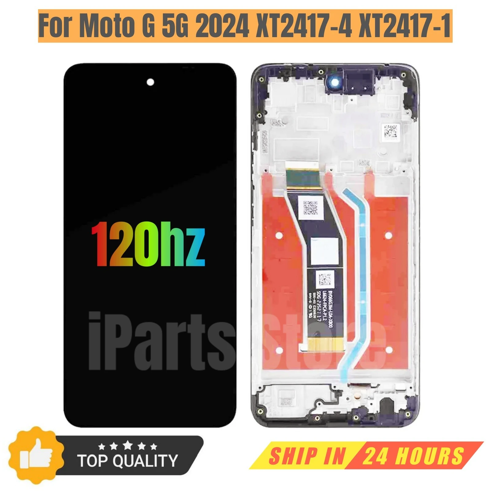 Сменный новый дисплей iParts для Motorola Moto G 5G 2024 XT2417-4 XT2417-1, сенсорный ЖК-экран с рамкой в сборе OEM
Сменный новый дисплей iParts для Motorola Moto G 5G 2024 XT2417-4 XT2417-1, сенсорный ЖК-экран с рамкой в сборе OEM