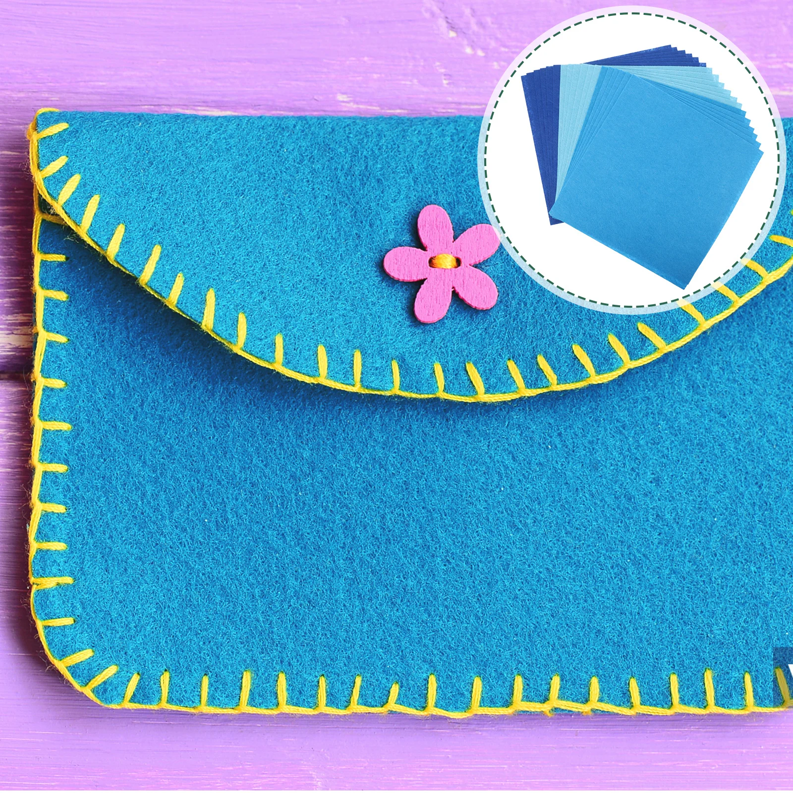 18Pcs DIY Felt Fabric Sheets Non Woven Craft Materials Kids Handmade Sewing Patchwork Cloths for Creative Decor 
18Pcs DIY Felt Fabric Sheets Non Woven Craft Materials Kids Handmade Sewing Patchwork Cloths for Creative Decor