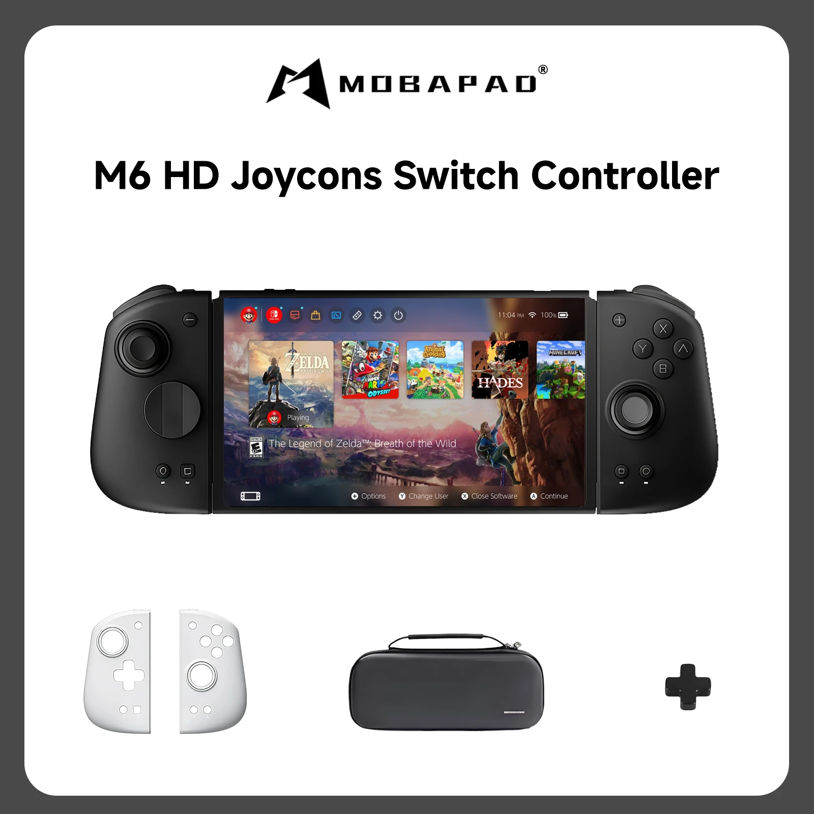 Mobapad M6 HD For Nintendo Switch / Switch OLED Adjustable Joystick Hall Effect Controller JoyPad Panels Cover Replace
Mobapad M6 HD For Nintendo Switch / Switch OLED Adjustable Joystick Hall Effect Controller JoyPad Panels Cover Replace