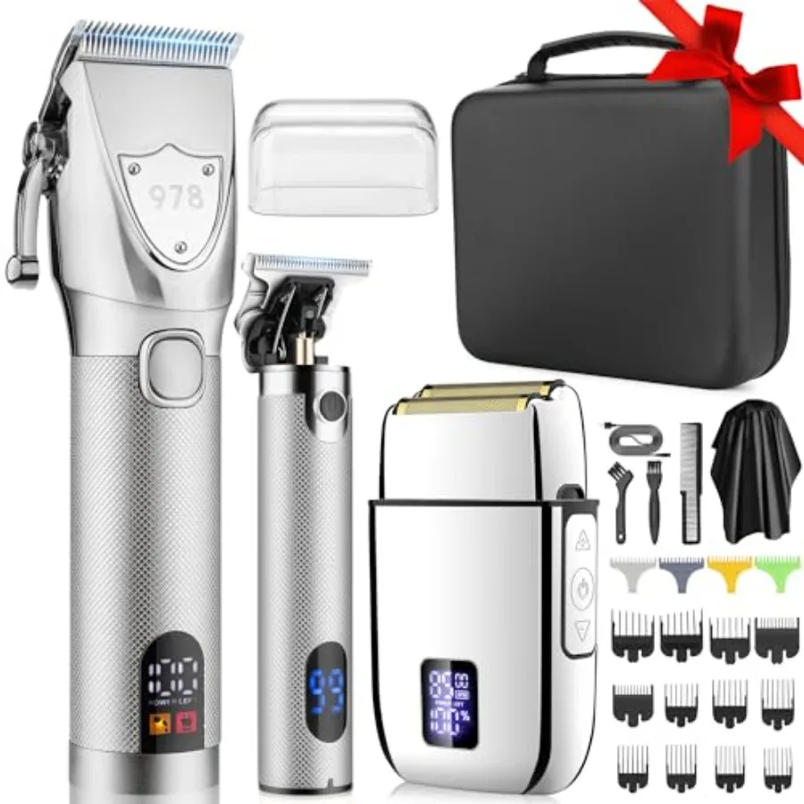 Professional Hair Clippers Electric Razor Shavers Men 3 Pcs Set Rechargeable Clippers and Trimmers Beard Trimmer Barber Kit wit
Professional Hair Clippers Electric Razor Shavers Men 3 Pcs Set Rechargeable Clippers and Trimmers Beard Trimmer Barber Kit wit