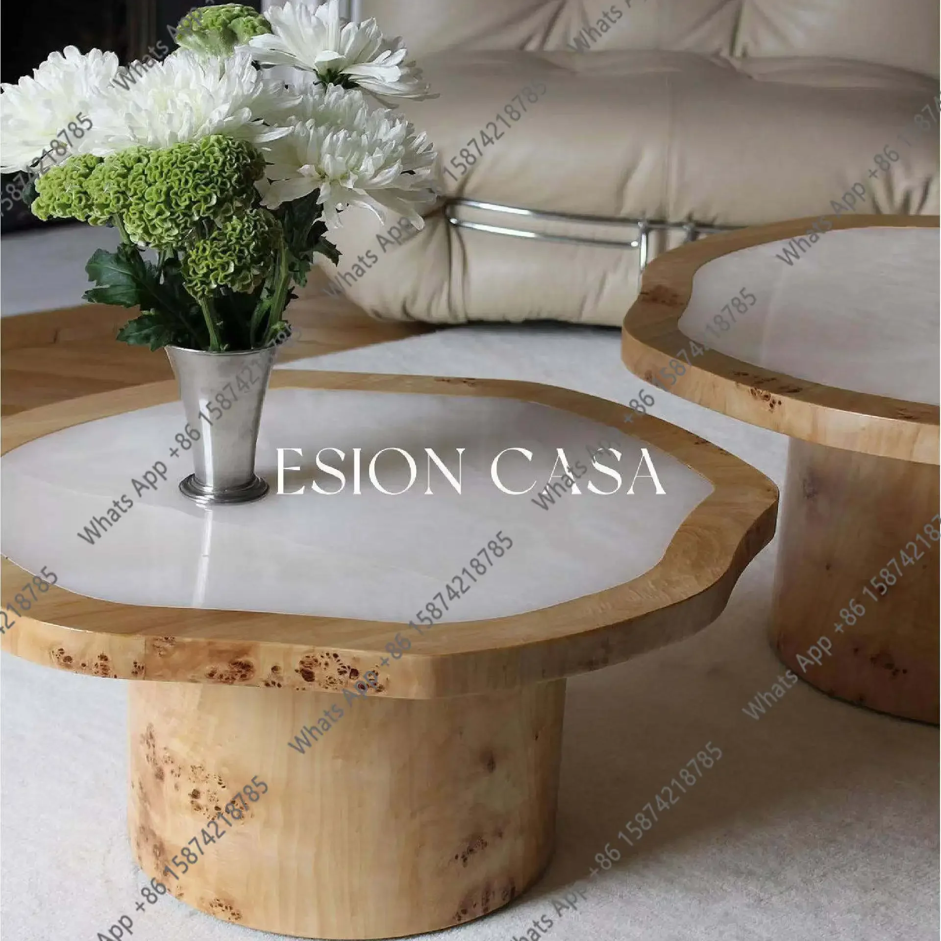 X25 Medieval Style White Jade Marble Coffee Table Living Room Home Designer Creative Tree Tumor Cream Wind
X25 Medieval Style White Jade Marble Coffee Table Living Room Home Designer Creative Tree Tumor Cream Wind