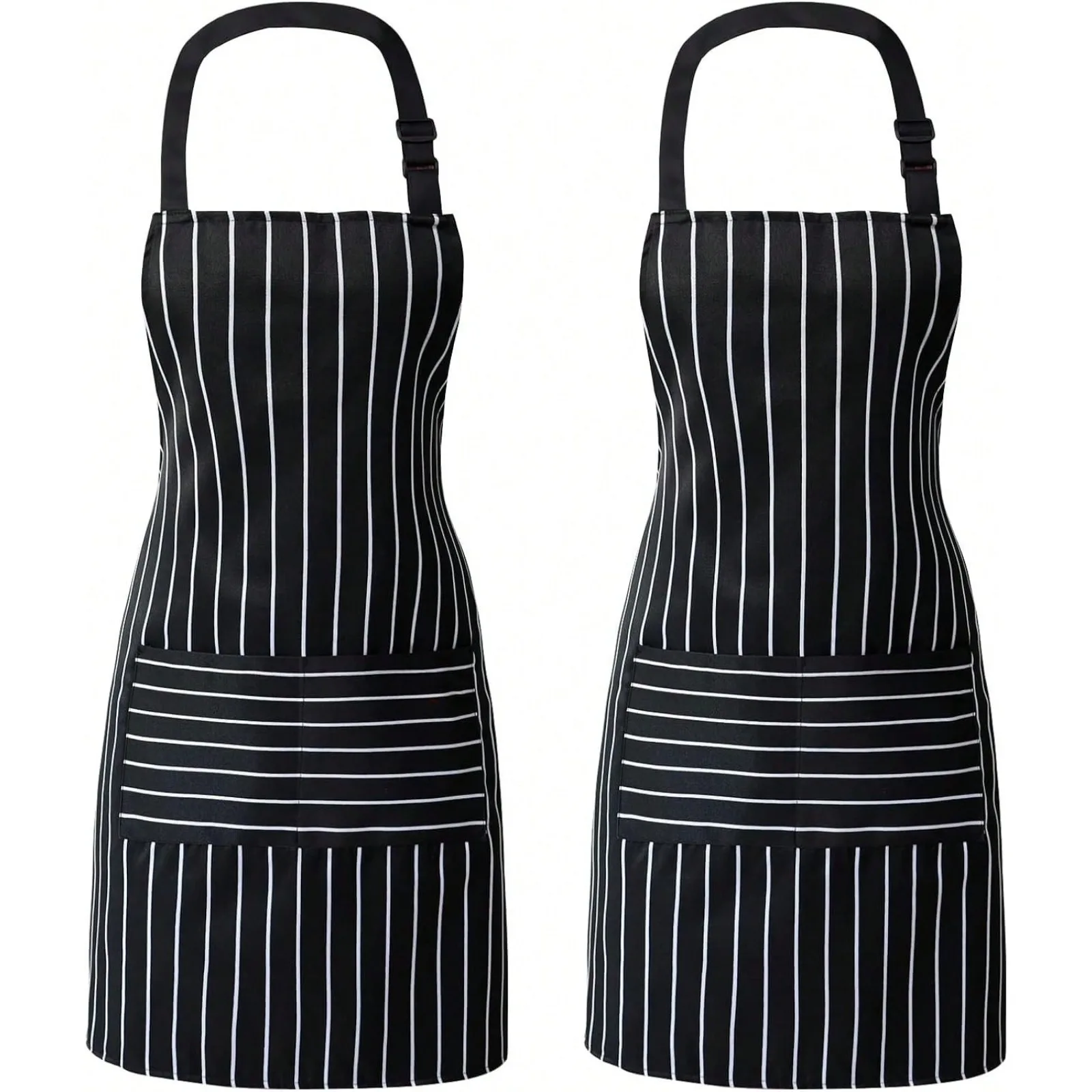 1/2PCS Striped Halter Neck Apron - Oil Resistant Kitchen Apron With 2 Pockets, Adjustable Ties For Cooking & Cleaning, Unisex Chef Apron For Home & Restaurant Use
1/2PCS Striped Halter Neck Apron - Oil Resistant Kitchen Apron With 2 Pockets, Adjustable Ties For Cooking & Cleaning, Unisex Chef Apron For Home & Restaurant Use