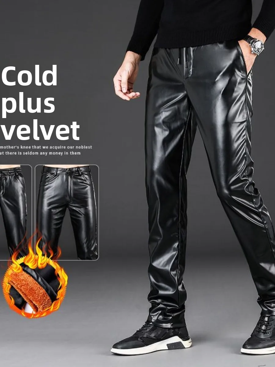 Men's Leather Pants Warm Fce Thiened Tight Waterproof Motorcycle Casual Pants Cleanfit Sle Winter Ciwalk Faion
Men's Leather Pants Warm Fce Thiened Tight Waterproof Motorcycle Casual Pants Cleanfit Sle Winter Ciwalk Faion