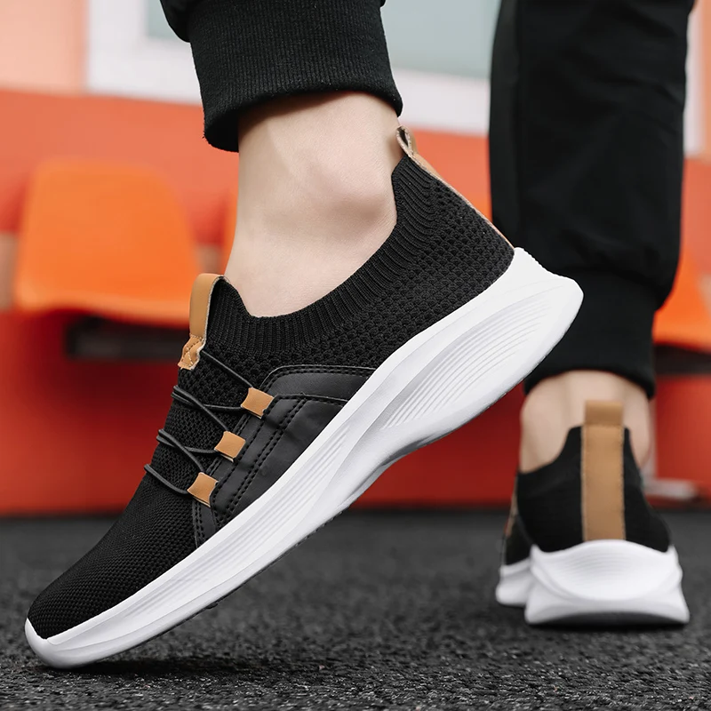 Breathable Knitted Elastic Band Men Running Sport Shoes Lightweight Unisex Sock Sneakers Walking Women Footwear Leisure Trainers
Breathable Knitted Elastic Band Men Running Sport Shoes Lightweight Unisex Sock Sneakers Walking Women Footwear Leisure Trainers