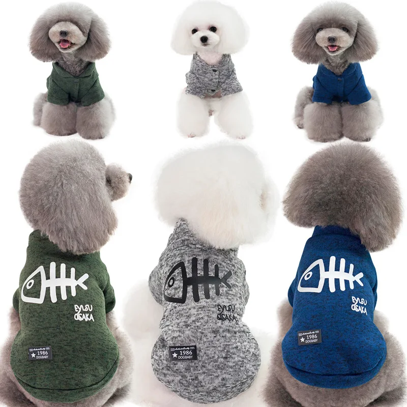 New autumn and winter pet clothes fishbone figure dog clothes small and medium-sized dogs two-legged sweater pet clothes puppy
New autumn and winter pet clothes fishbone figure dog clothes small and medium-sized dogs two-legged sweater pet clothes puppy