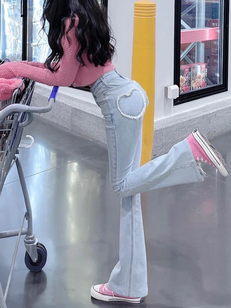 Blue Elegant Sweet Y2K Jeans Women High Waist Casual Vintage Flare Pants Female Bodycon Korean Fashion Denim Pants Winter 2023
Blue Elegant Sweet Y2K Jeans Women High Waist Casual Vintage Flare Pants Female Bodycon Korean Fashion Denim Pants Winter 2023