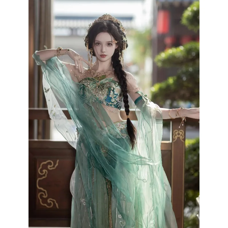 Exotic Style Han Element Set Heavy Butterfly Embroidery Bustier Feather Sleeve High Waist Skirt
Exotic Style Han Element Set Heavy Butterfly Embroidery Bustier Feather Sleeve High Waist Skirt