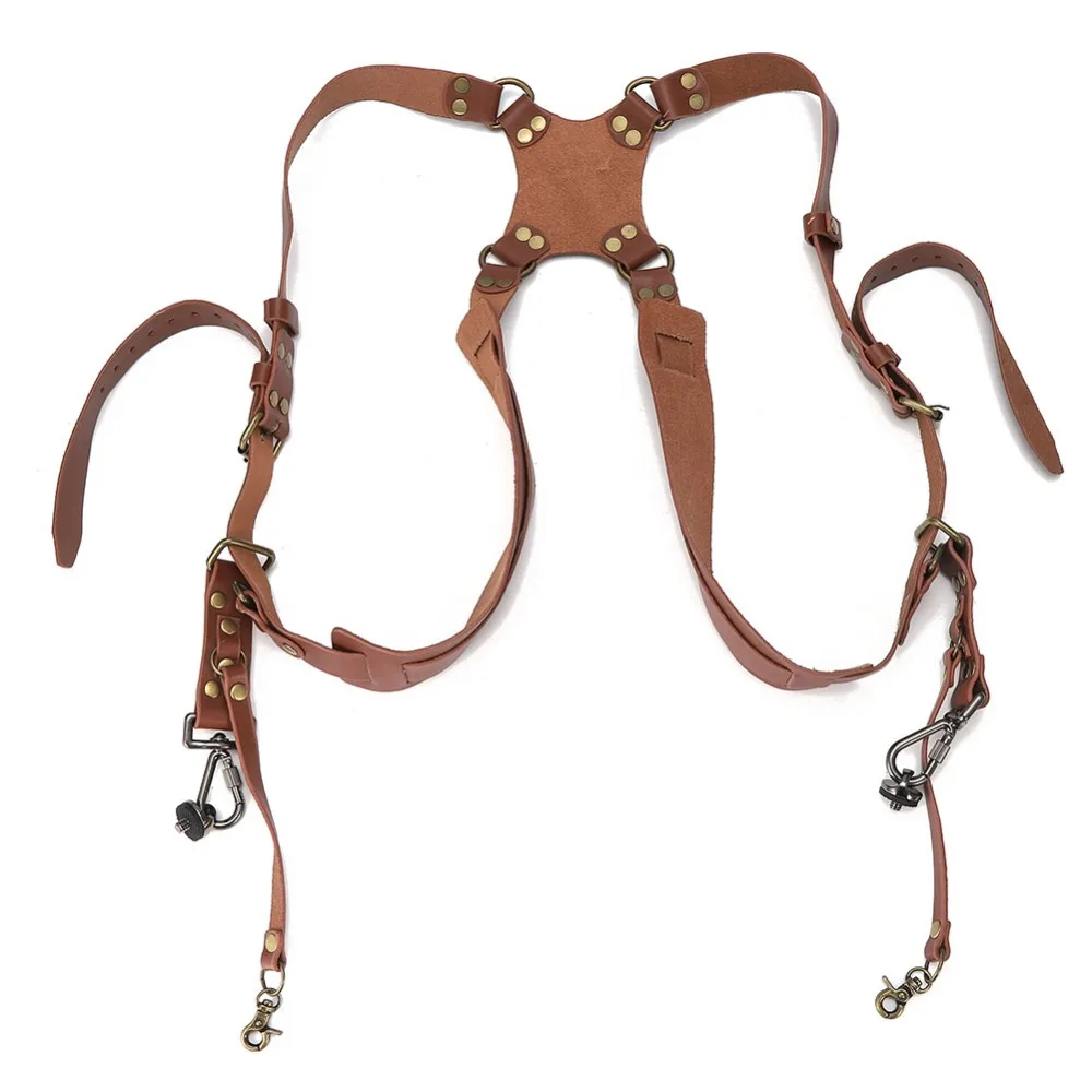 Genuine leather Camera Strap Brown color Double shoulder design Shoulder Sling Adjustable length Quick shoot style DSR Belt
Genuine leather Camera Strap Brown color Double shoulder design Shoulder Sling Adjustable length Quick shoot style DSR Belt