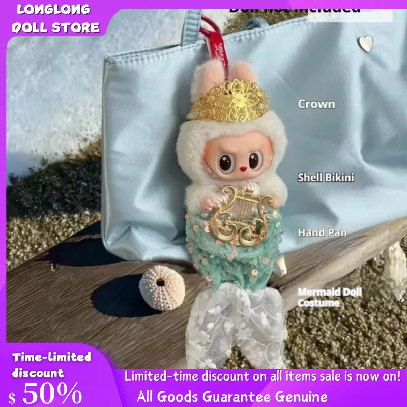 Mermaid Suit Bikini For Labubu Clothes Doll Accessories 17cm Doll'S Swimsuit Shell Pearl Costumes Doll Cross-Dressing Clothes
Mermaid Suit Bikini For Labubu Clothes Doll Accessories 17cm Doll'S Swimsuit Shell Pearl Costumes Doll Cross-Dressing Clothes
