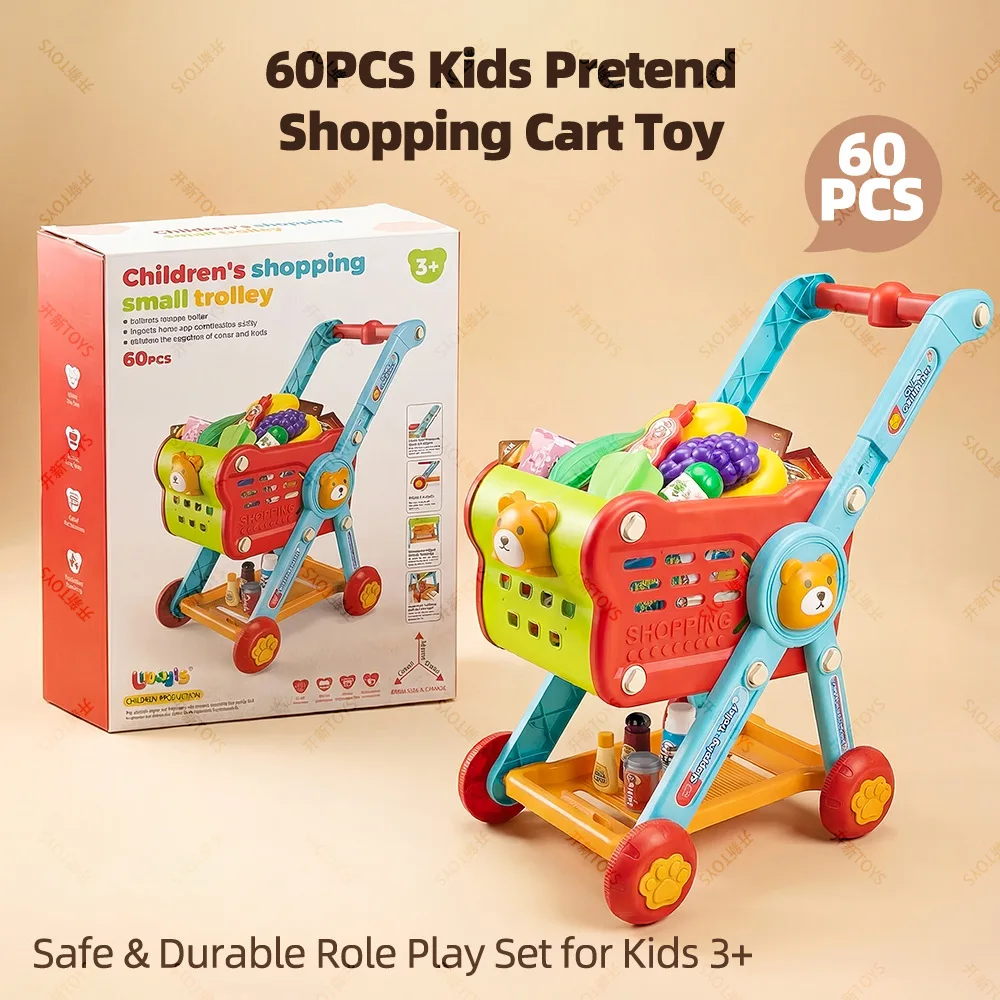 Kids Realistic Supermarket Shopping Cart Pretend Play Toy, Grocery Trolley, Perfect Role Play Gift for Children
Kids Realistic Supermarket Shopping Cart Pretend Play Toy, Grocery Trolley, Perfect Role Play Gift for Children