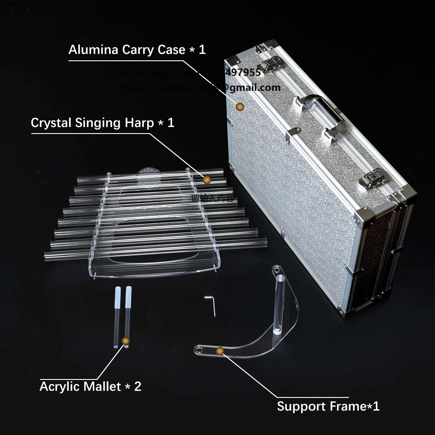 SUCCESS Low Price 8 Tube Pure Quartz Singing Crystal Harp High C Tone Music Flower Carrying Case with Suede Mallets
SUCCESS Low Price 8 Tube Pure Quartz Singing Crystal Harp High C Tone Music Flower Carrying Case with Suede Mallets